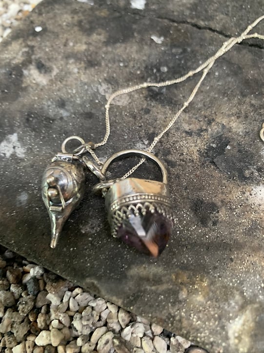 🔥Last day 50% OFF - Amethyst and crow skull locket talisman