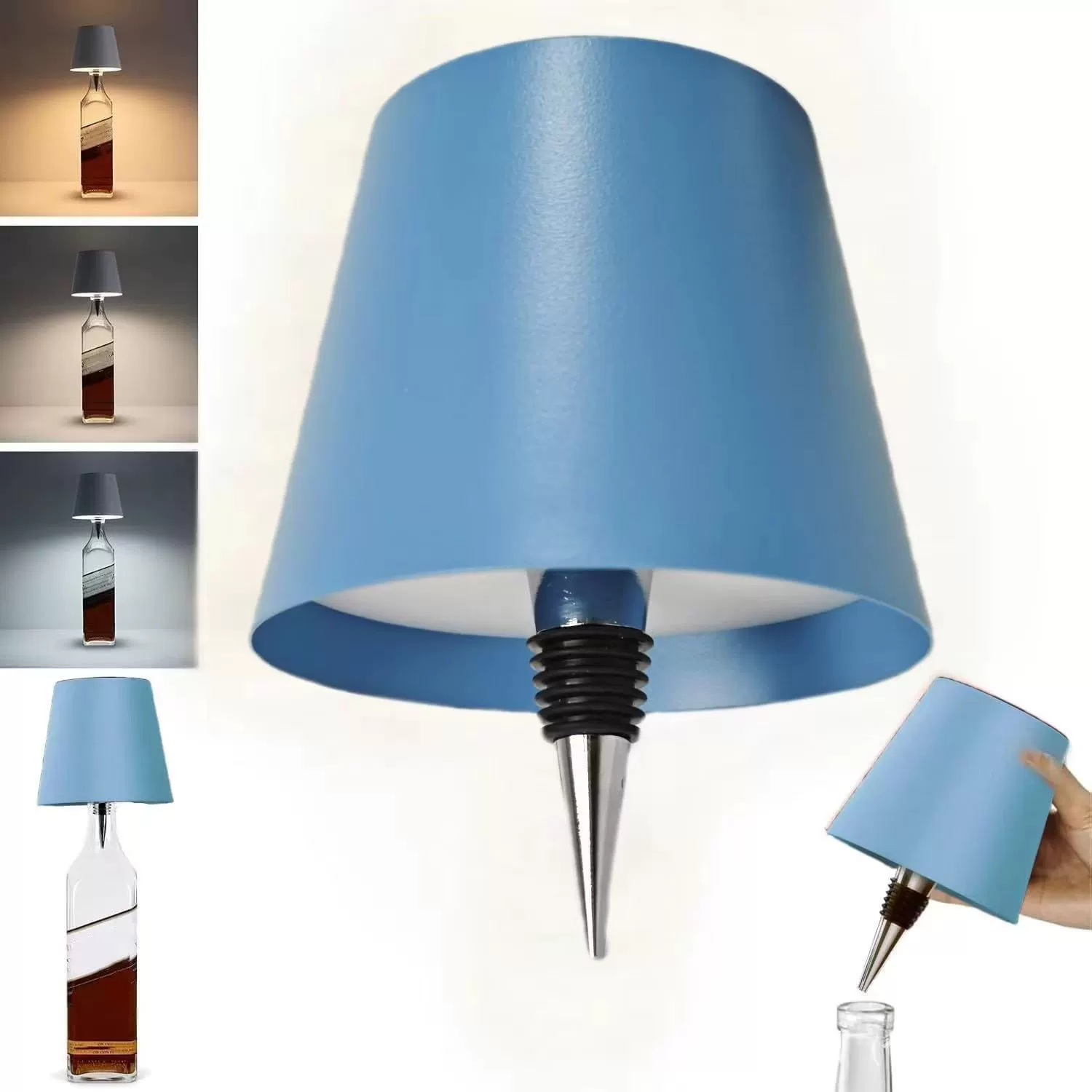 🍾🍾Wireless Bottle Lamp Metal Shade with🔥 (Flash Sale - 50% Off)