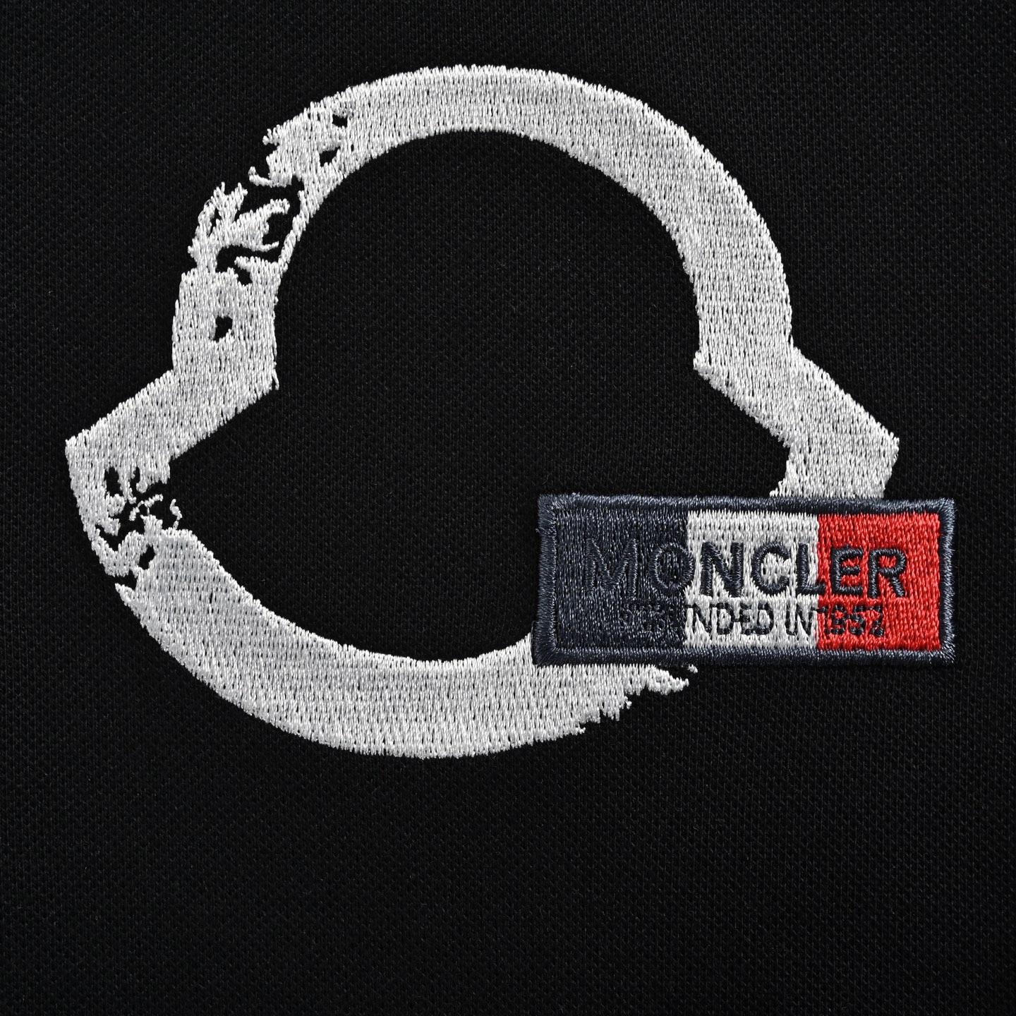 Moncler 25ss chest embroidered logo polo short sleeve