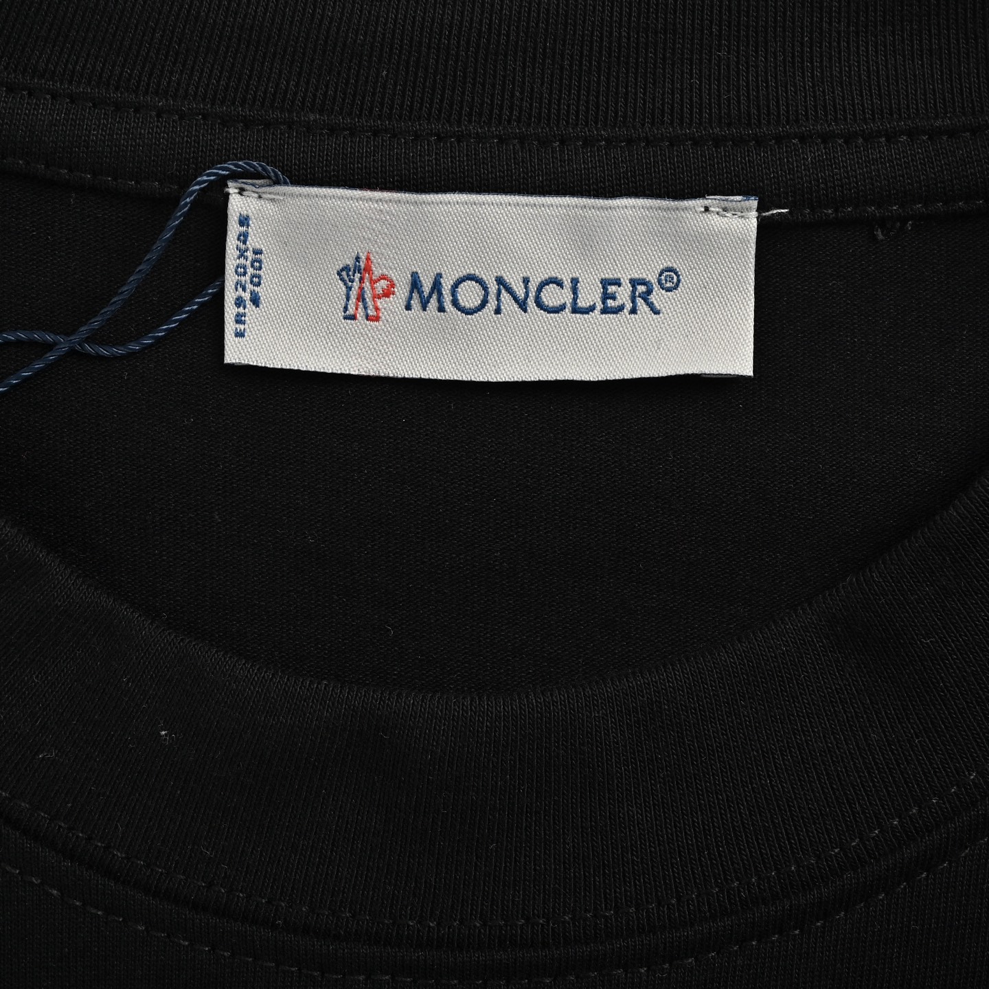 Moncler flocked letter print short sleeves