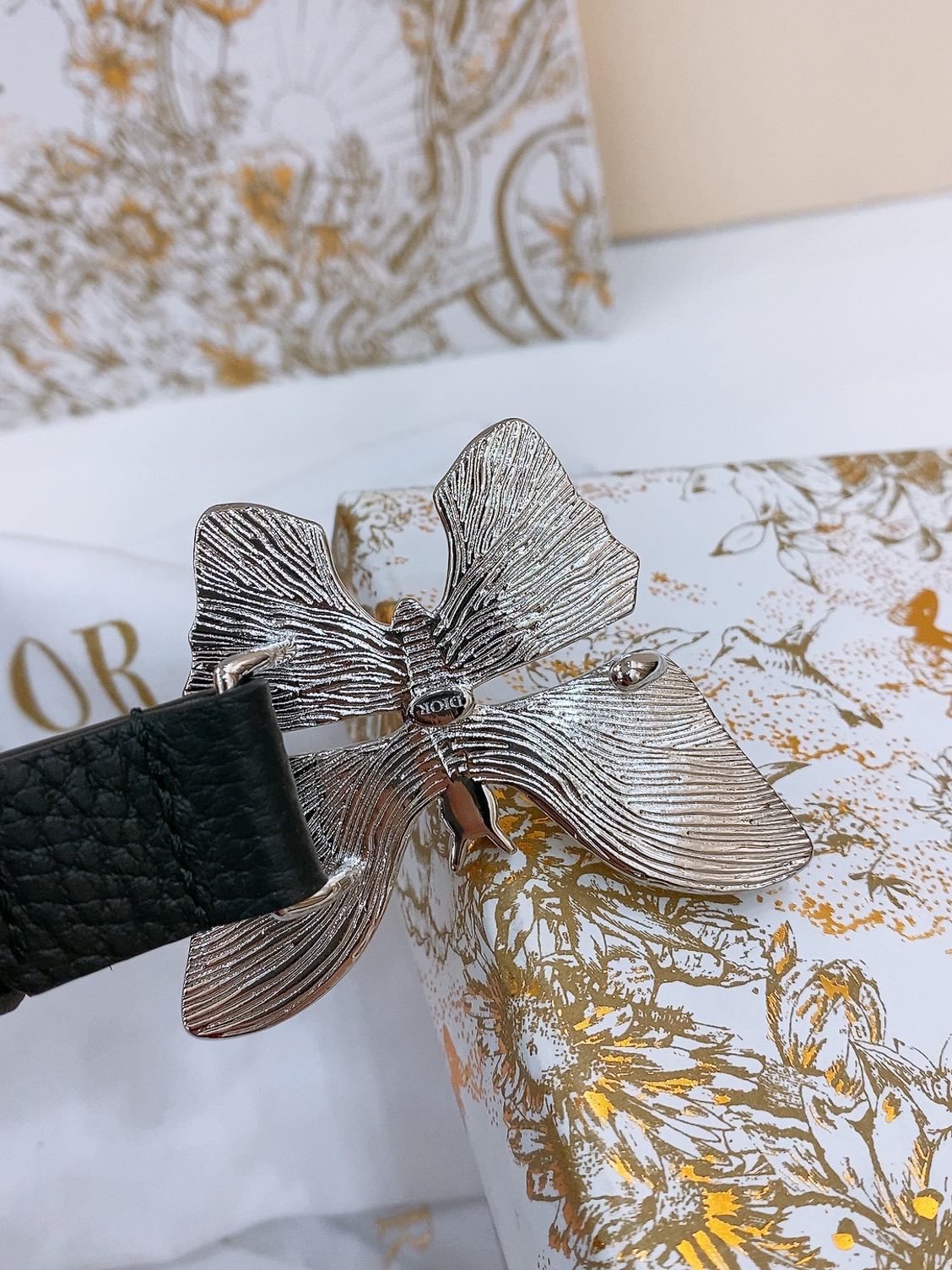 Dior Saddle Belt Cowhide Leather Belt 2.0CM Width