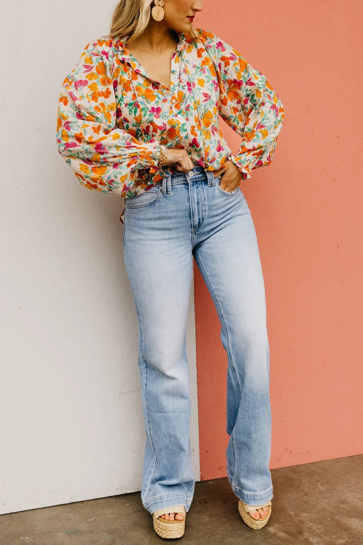 🏆BBL Vintage Wash Plus-Size Jeans -Stretchy, Straight Leg & Butt-Lifting Fit