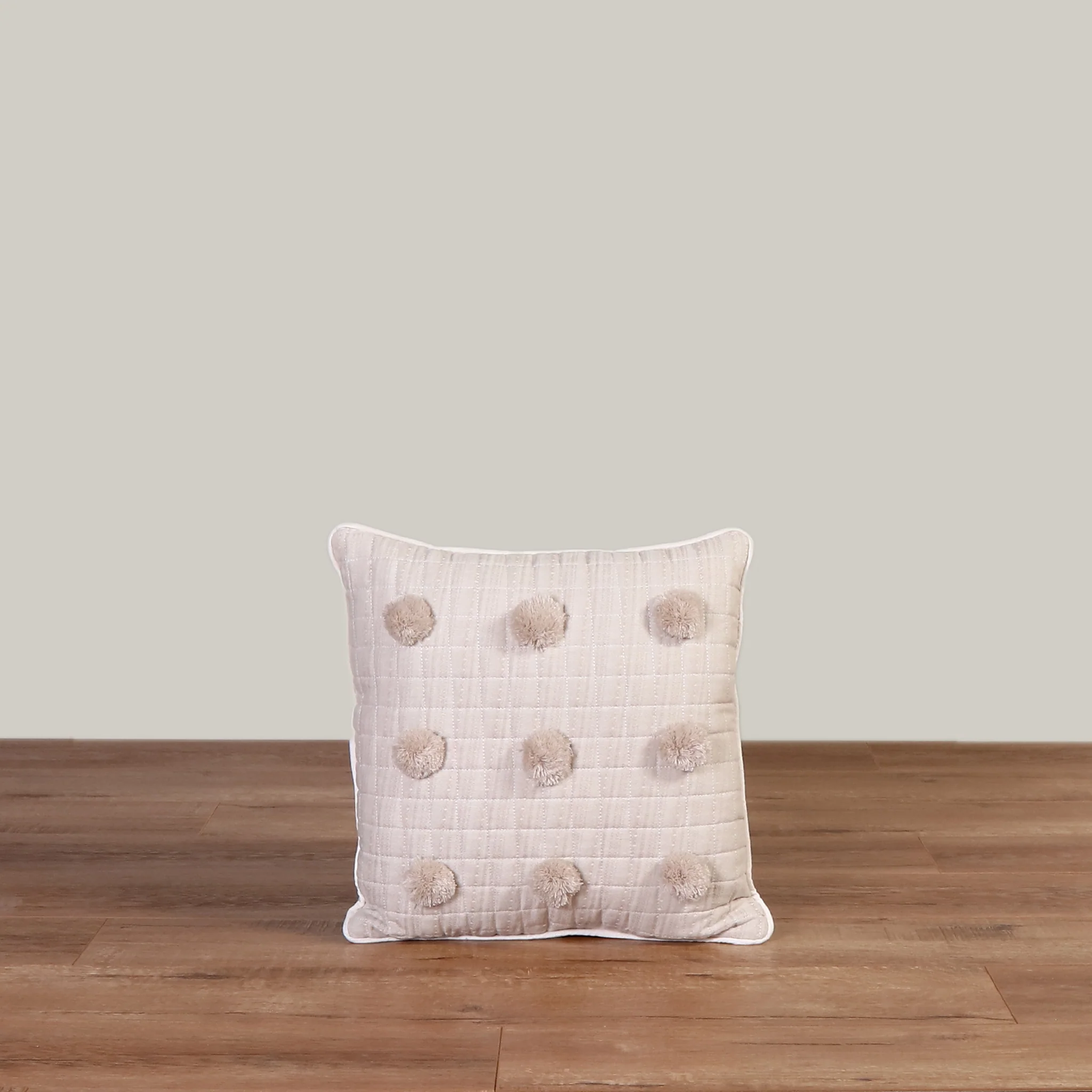 Cojín decorativo cuadrado Beige India