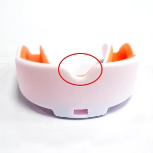 Orange & Pink 2 Pack Youth Football Mouth Guard with Case and Strap