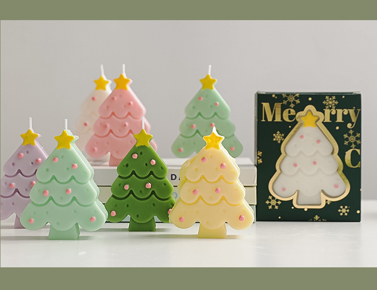 Christmas Aromatherapy candle wholesale Christmas tree decoration senior hand gift small gift Candle fragrance candle