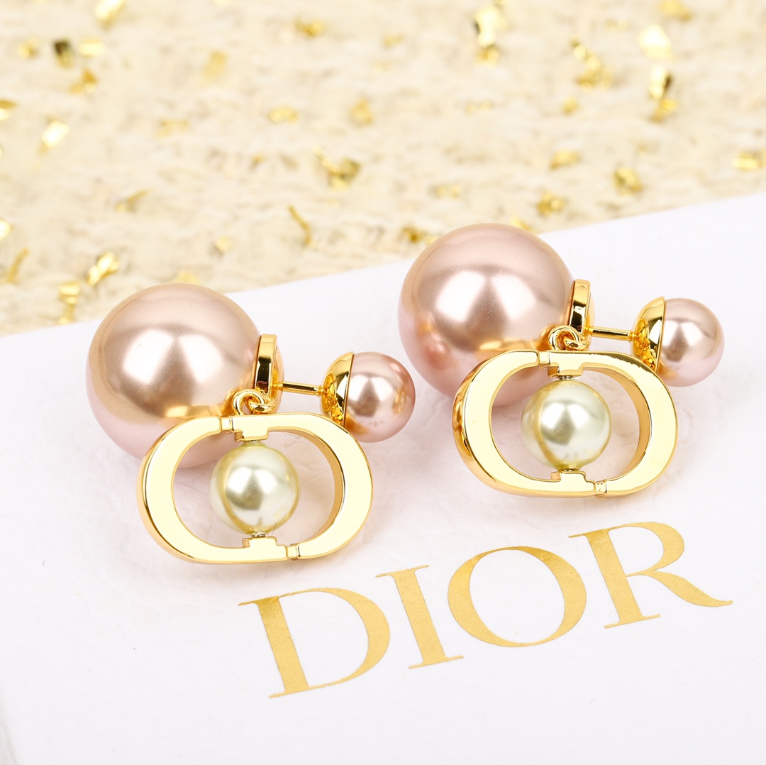Dior CD Pearl Earrings