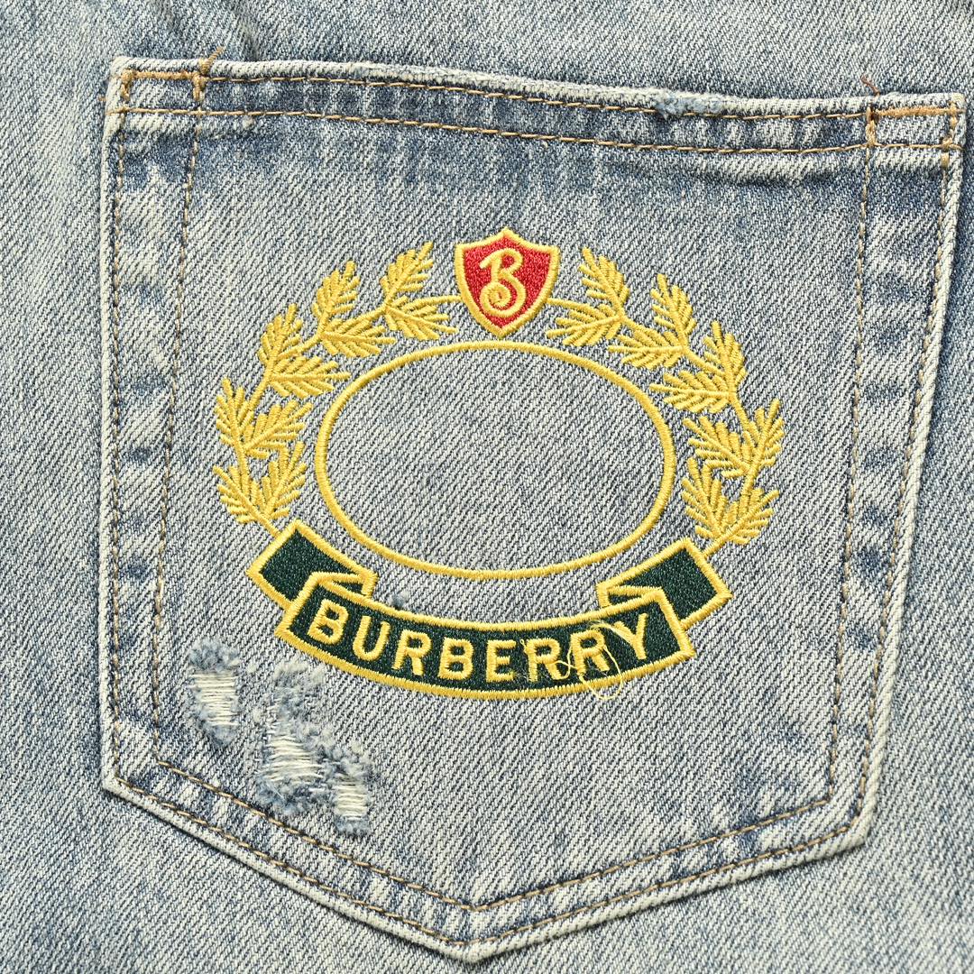 Burberry 23Fw pocket embroidered wheat ears jeans