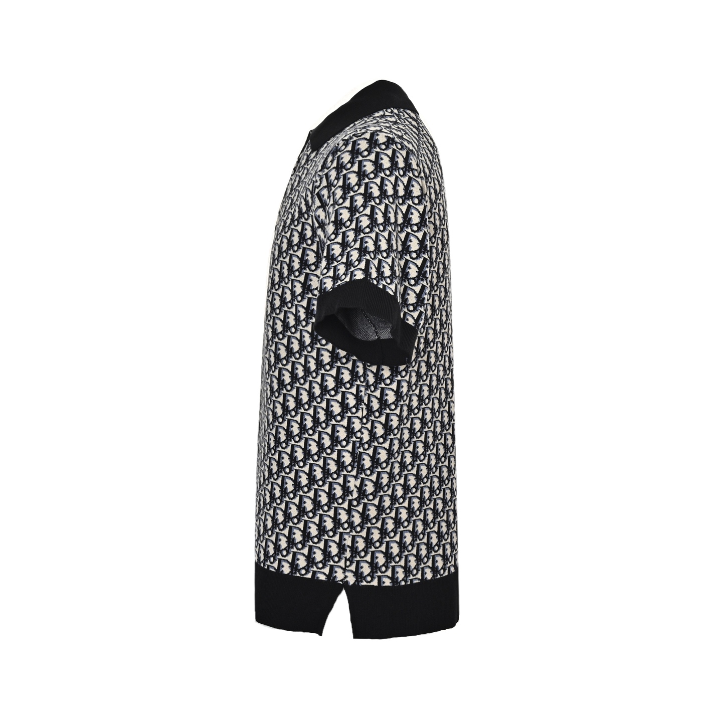 Dior classic monogram jacquard knitted Polo short sleeve