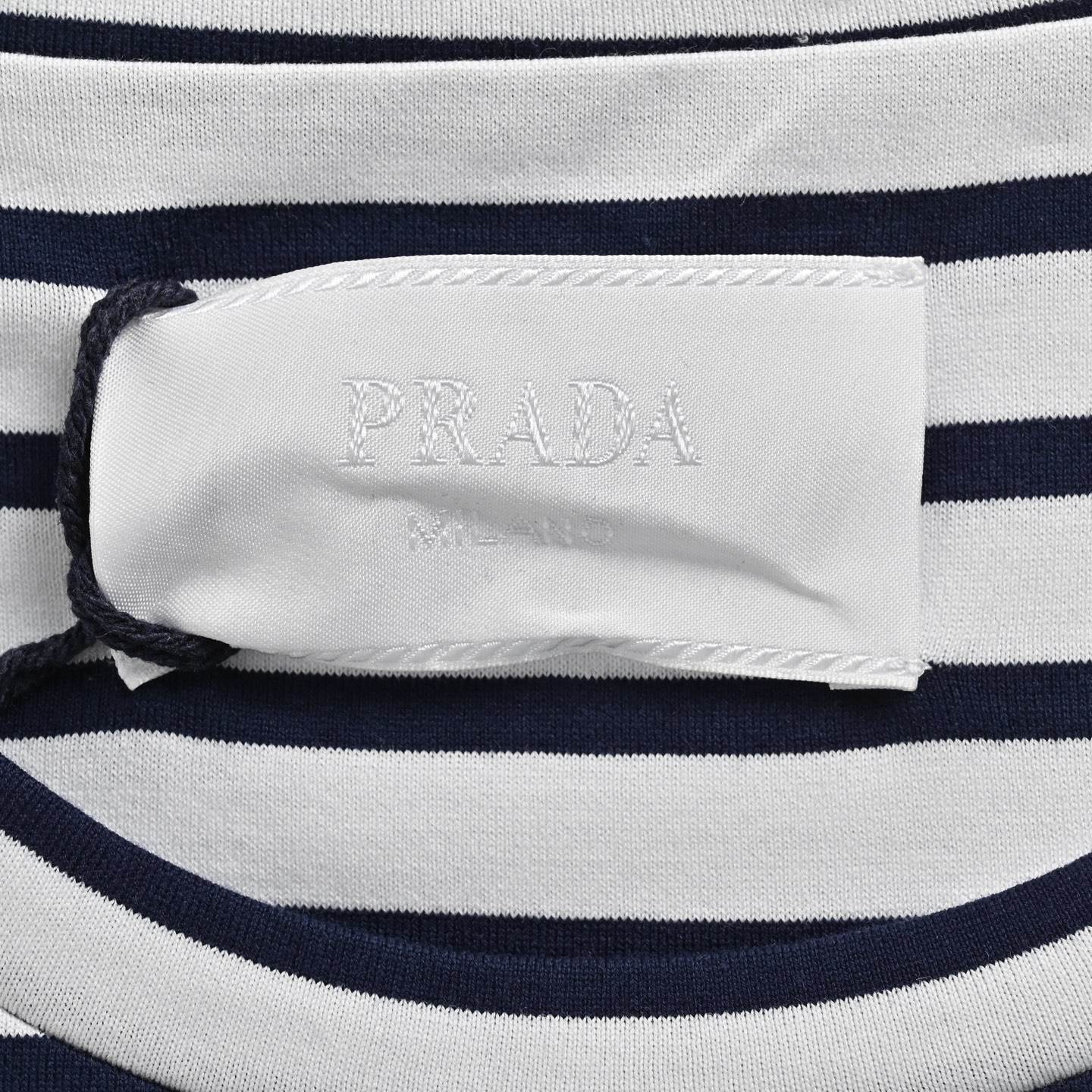 Prada 25ss pocket embroidered striped short sleeve