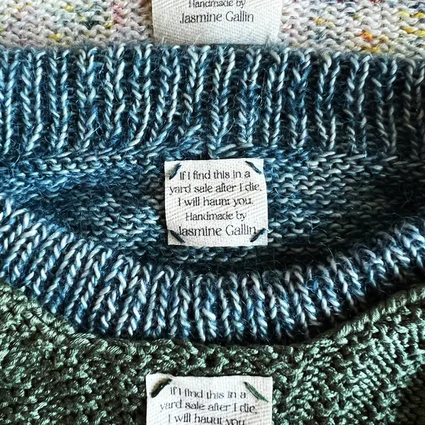 Custom Cute Funny Printed Sew-in Fabric Label