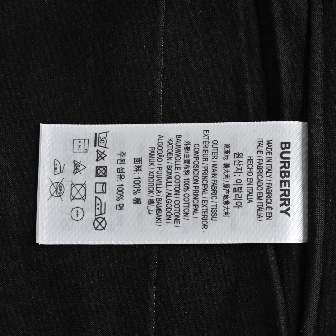 Burberry side check stitching short sleeves