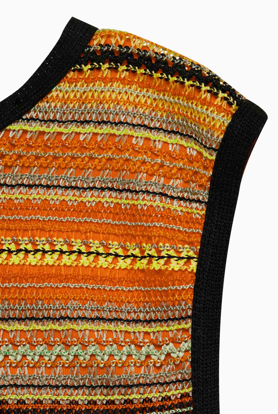 Maxi vestido tejido sin mangas