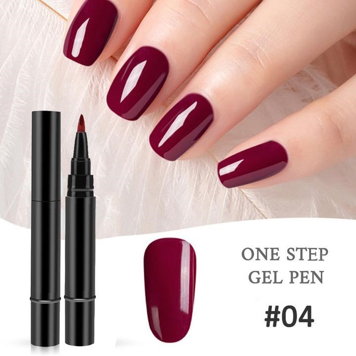(🔥Last Day Flash Sale-50% OFF)One Step Nail Gel Pen-🎉Buy 9 Get 9 Free Now(Get All Color)!