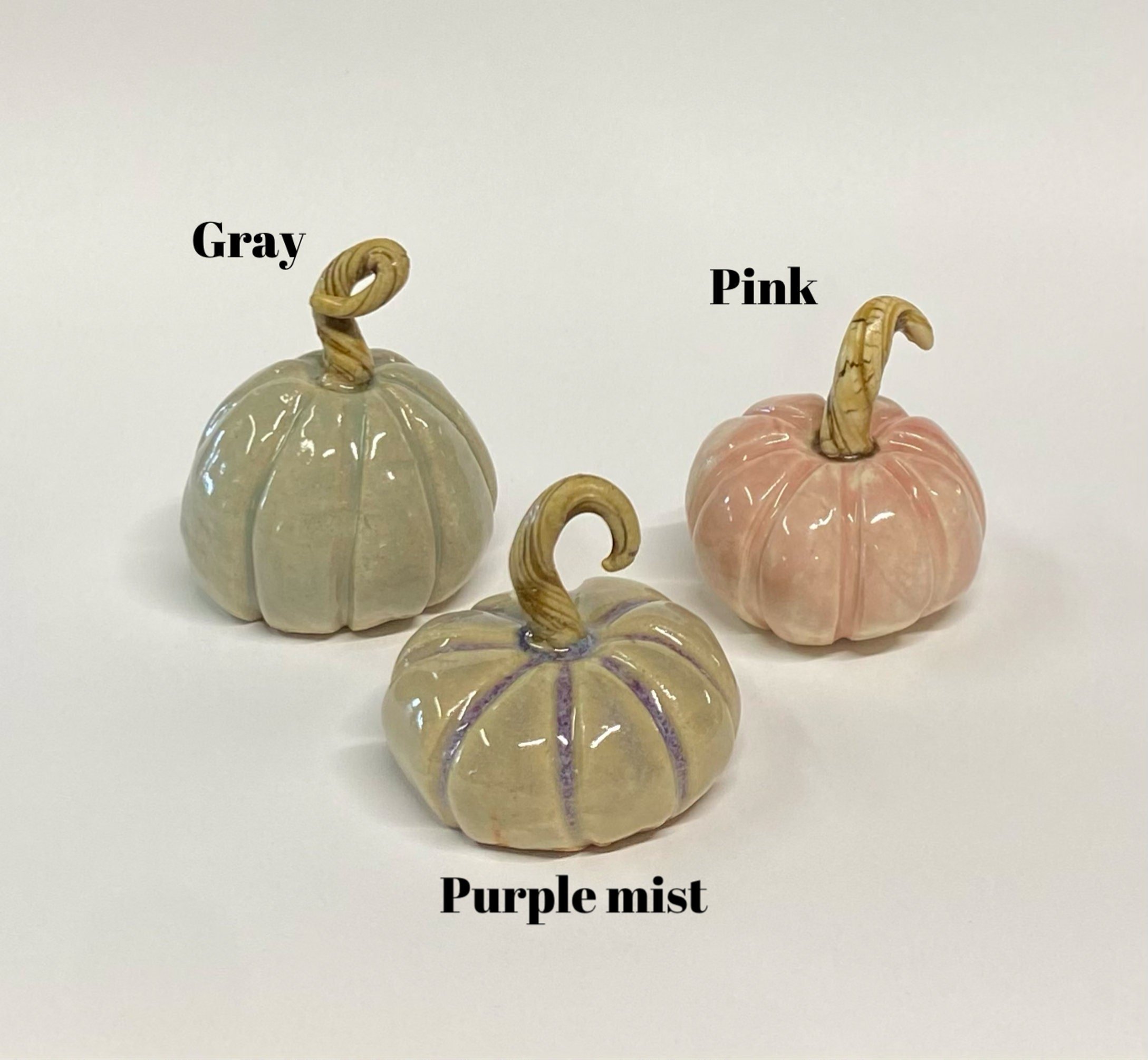 🎃Hand Made Ceramic Mini Miniature Pumpkin