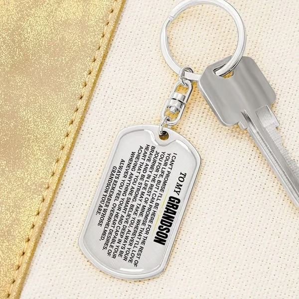 🎁Last Day 49%--🔥 To My Grandchildren - Remember Whose Grandchildren You Are - Unique Keychain 11 Reviews