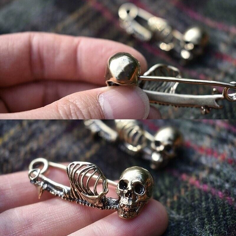 2024 New Mystical Skull Pin Brooch - Gothic Style Jewelry