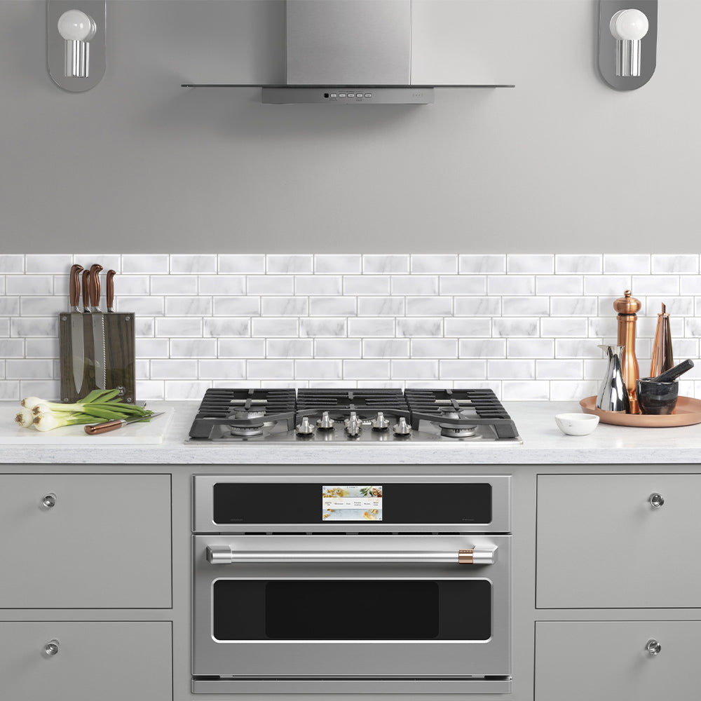 Carrara Metro Subway Peel and Stick Backsplash Tile