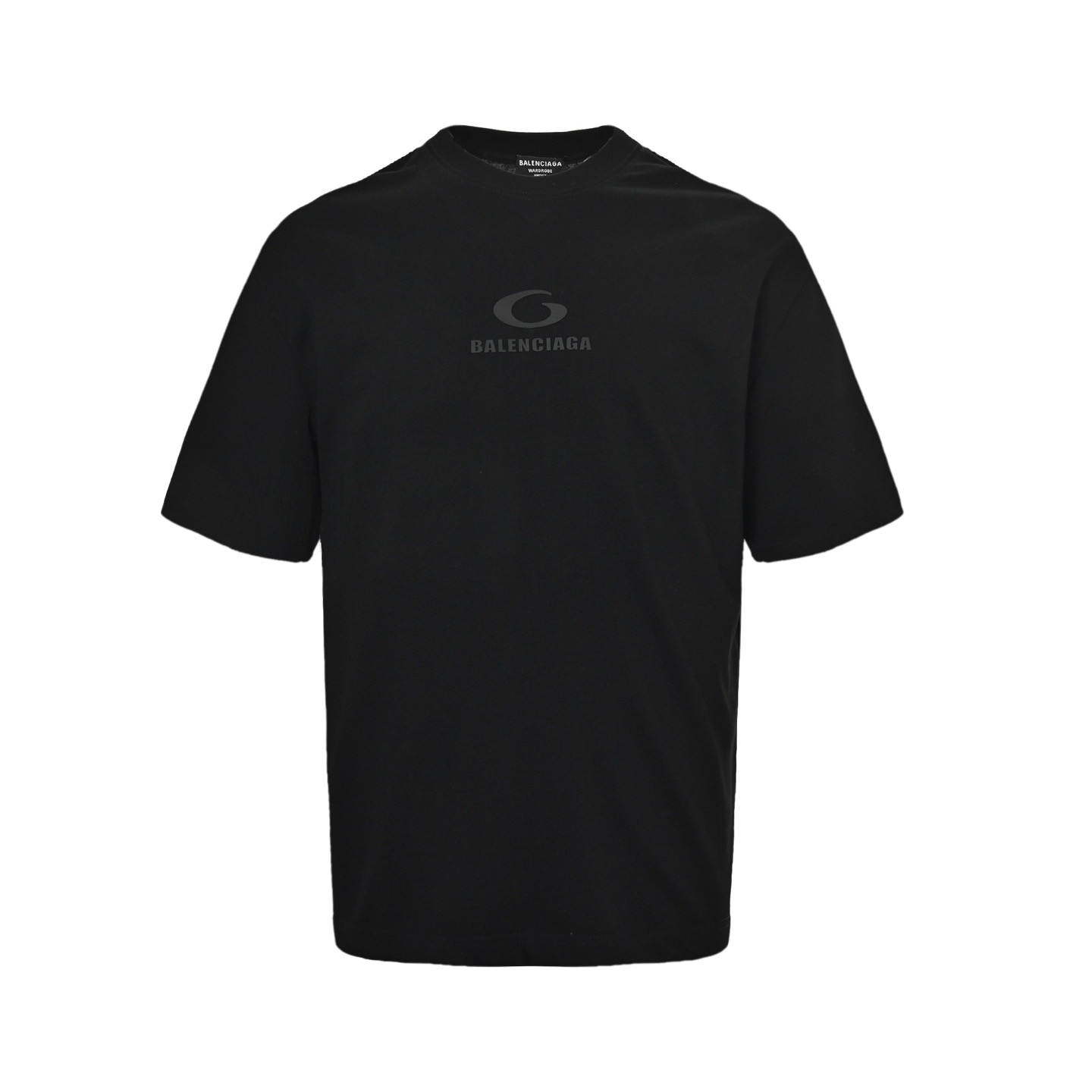Balenciaga 25ss ring-stamped lettering logo short-sleeved shirt