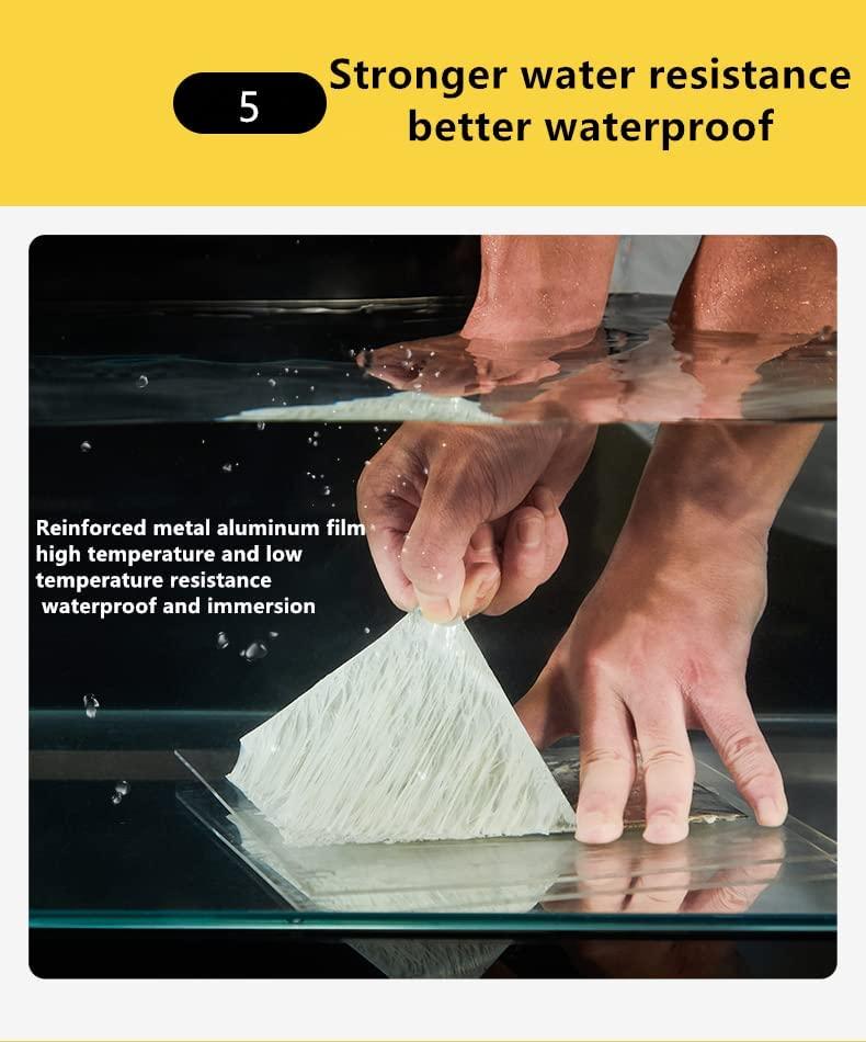 (🔥Father's Day Hot Sale-Save 50%OFF)-Professional Waterproof Butyl Rubber Tape External Aluminium Foil (5cm X 10meter)-BUY 1 GET 1 FREE