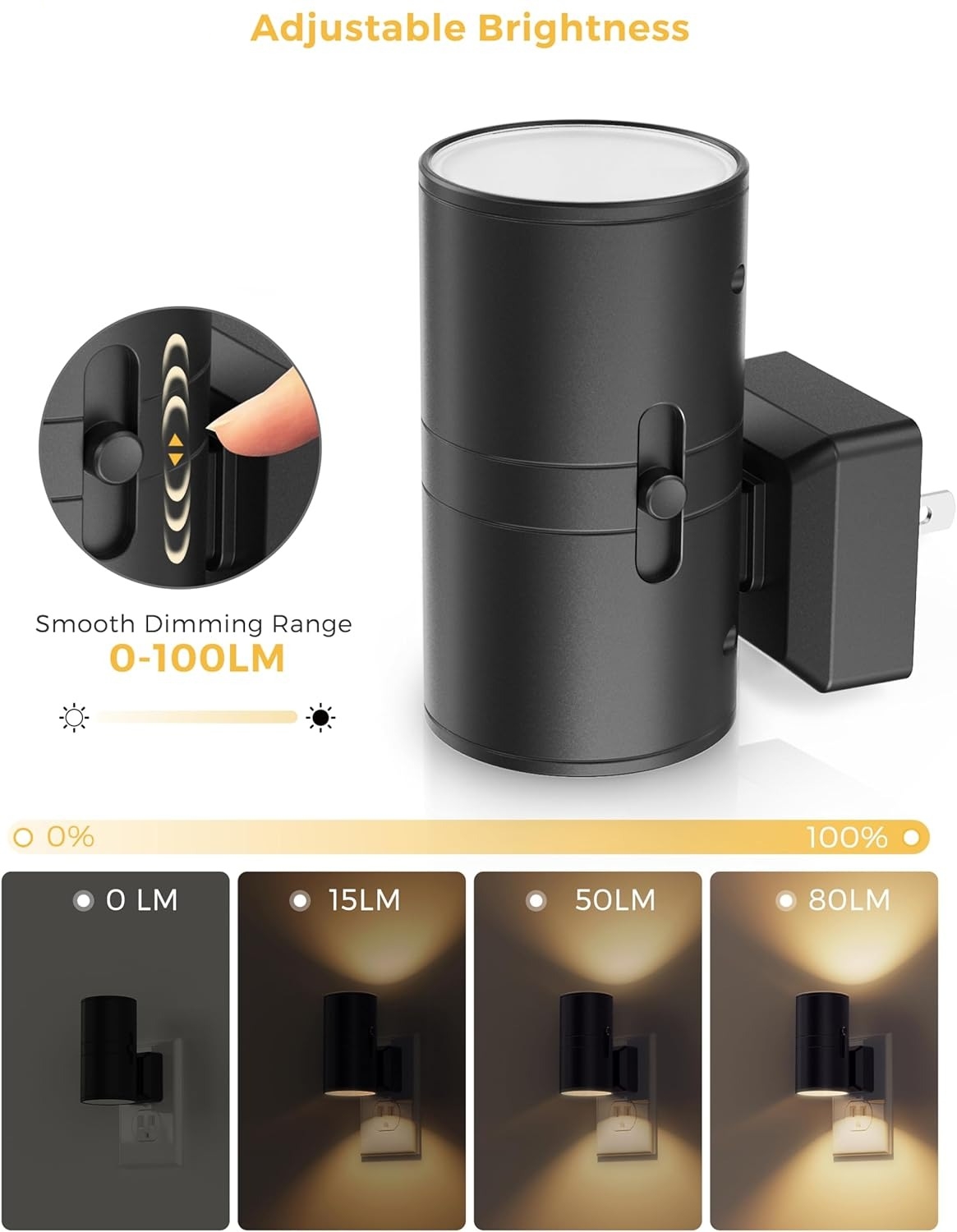 ⚡Flash Sale⚡Plug-in Dimmable Night Lights