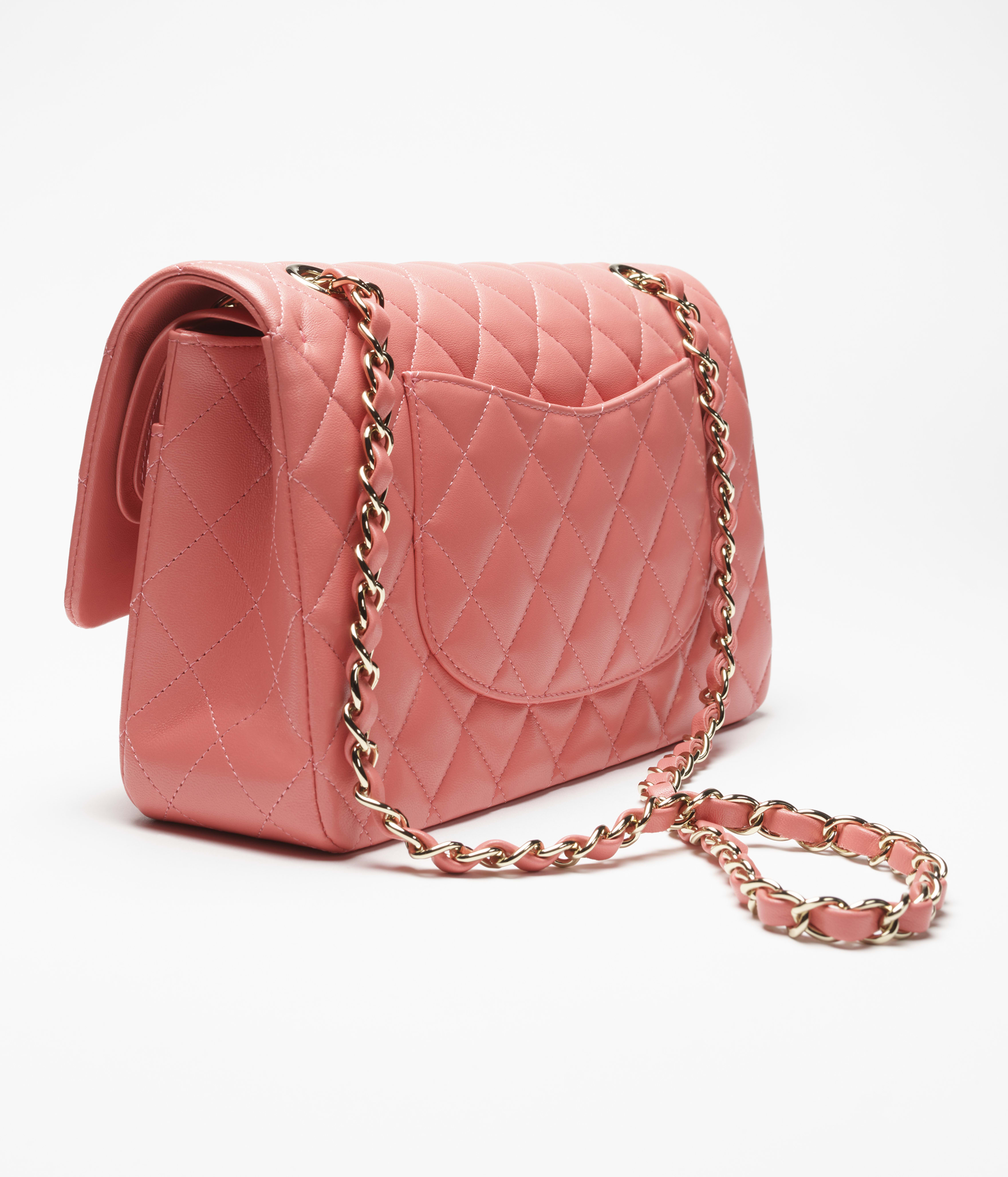 Chanel Classic 11.12 Bag Lambskin & Gold Metal Coral A01112-Y04059-NZV49