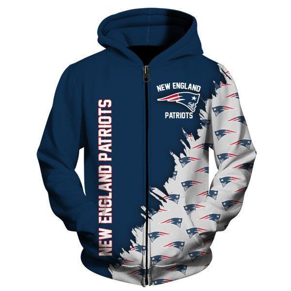 NEW ENGLAND PATRIOTS Hoodie Printed Vip 3D 27