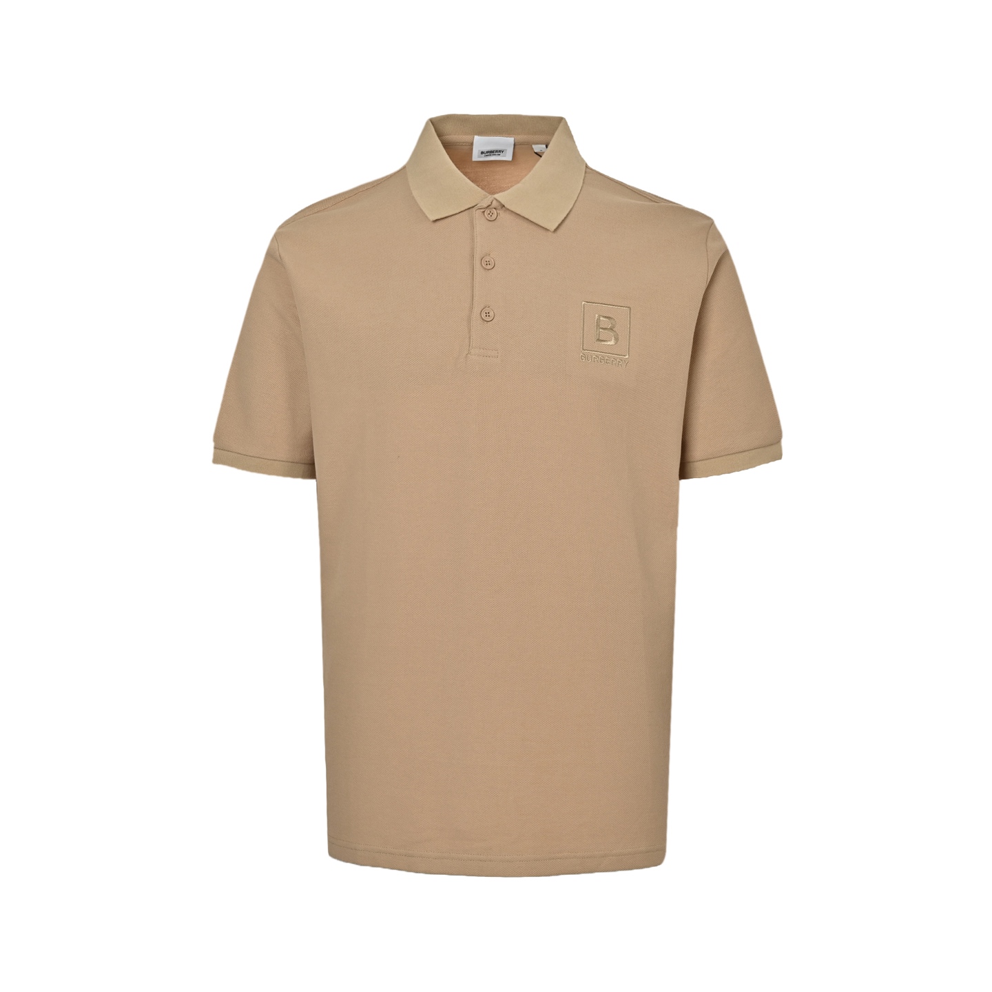 Burberry Polo short sleeves with B logo embroidery on chest