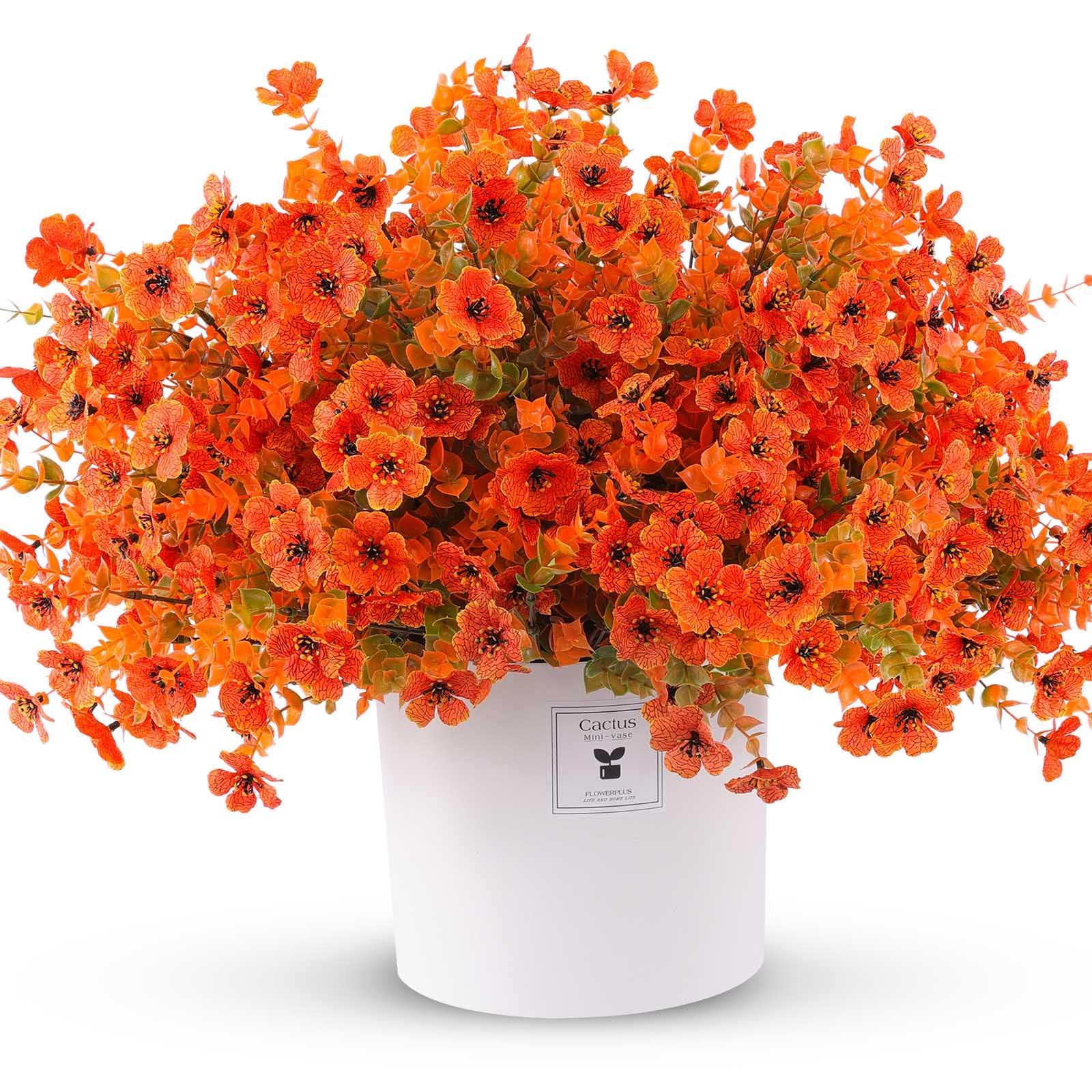 🍂1 Bundle/5 Pcs Artificial Autumn Mums - UV resistant, Waterproof ，Windproof🏡