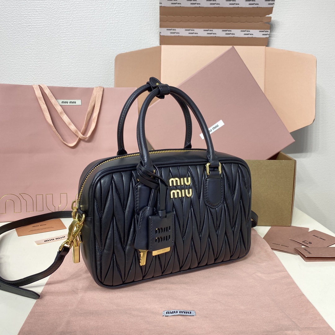 Miu Miu too etty bowling medium handbag 5BB124
