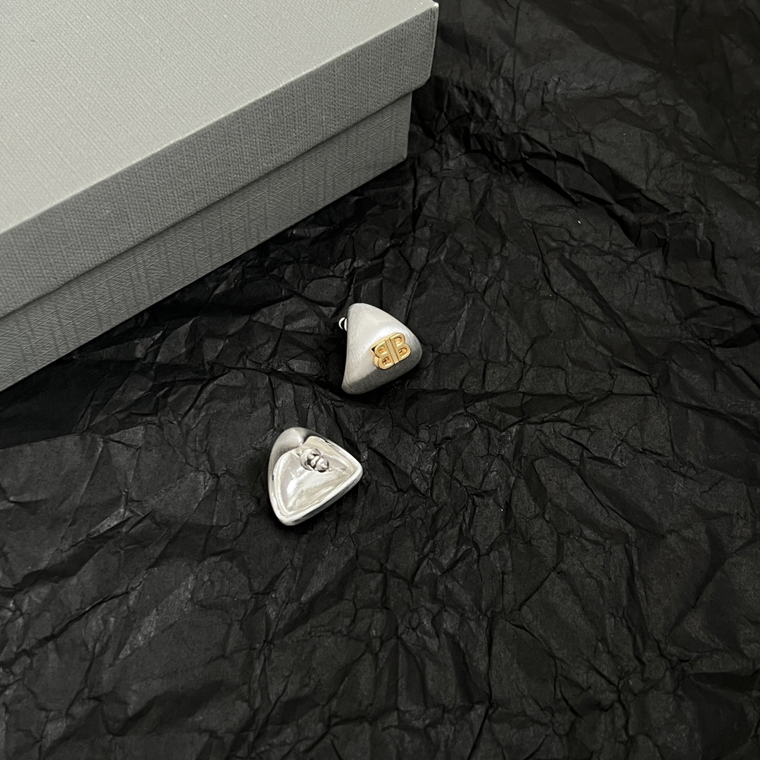 Balenciaga Triangle BB Earrings