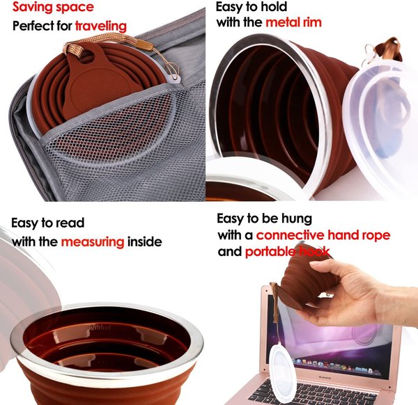 (Last Day Flash Sale-50% OFF) Silicone Collapsible Travel Cup-BUY 4 FREE SHIPPING