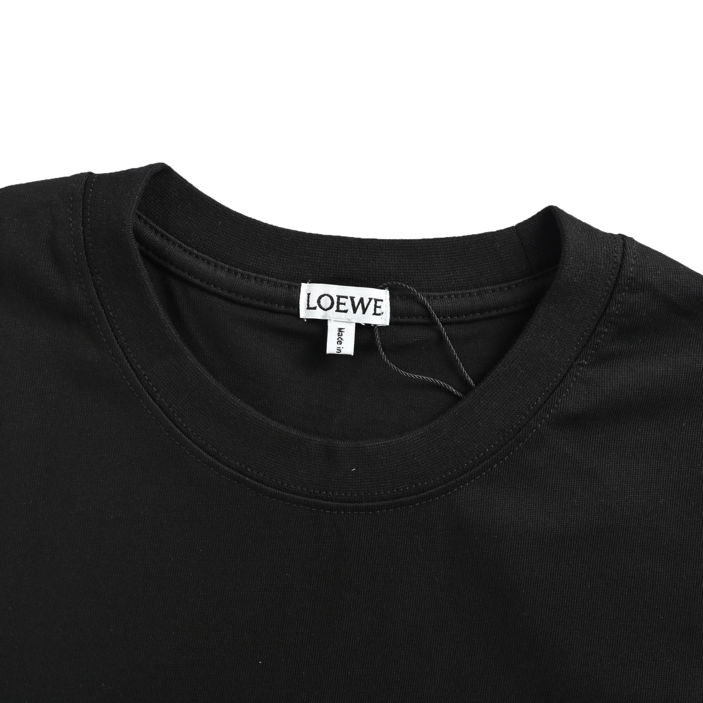 Loewe 25ss short-sleeve shirt with contrasting logo embroidery
