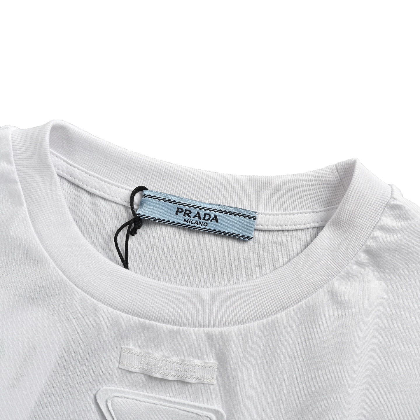 Prada 25ss short sleeves with triangle logo on chest