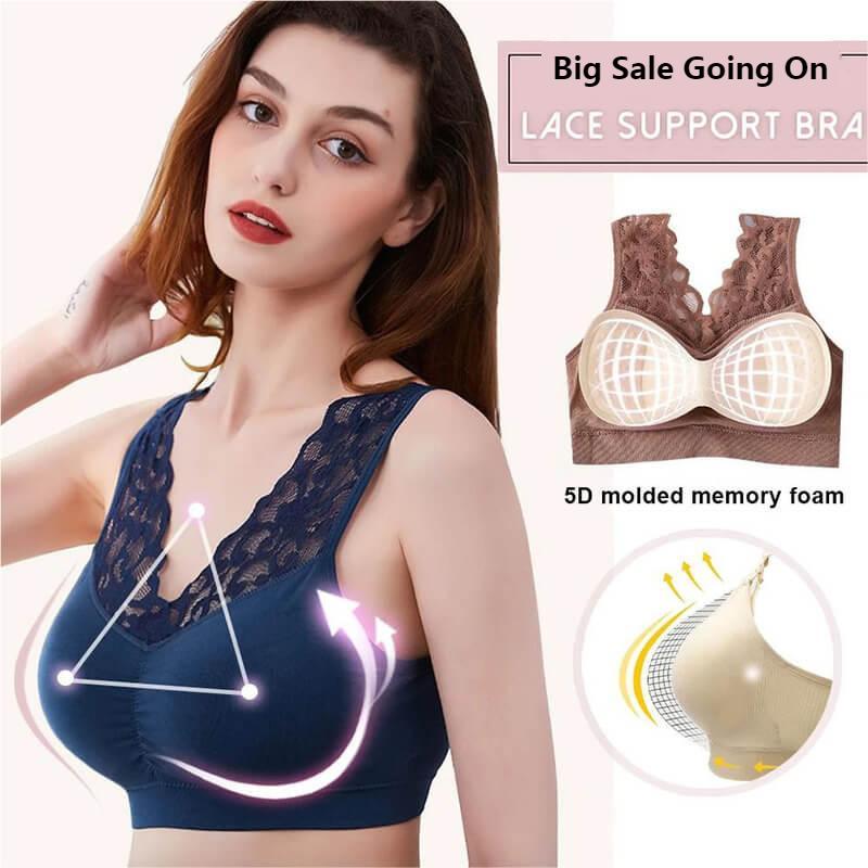 (🔥Christmas Hot Sale-50%OFF NOW) Push Up Comfort Super Elastic Breathable Lace Bra -Buy 5 GET 3 FREE & FREE SHIPPING