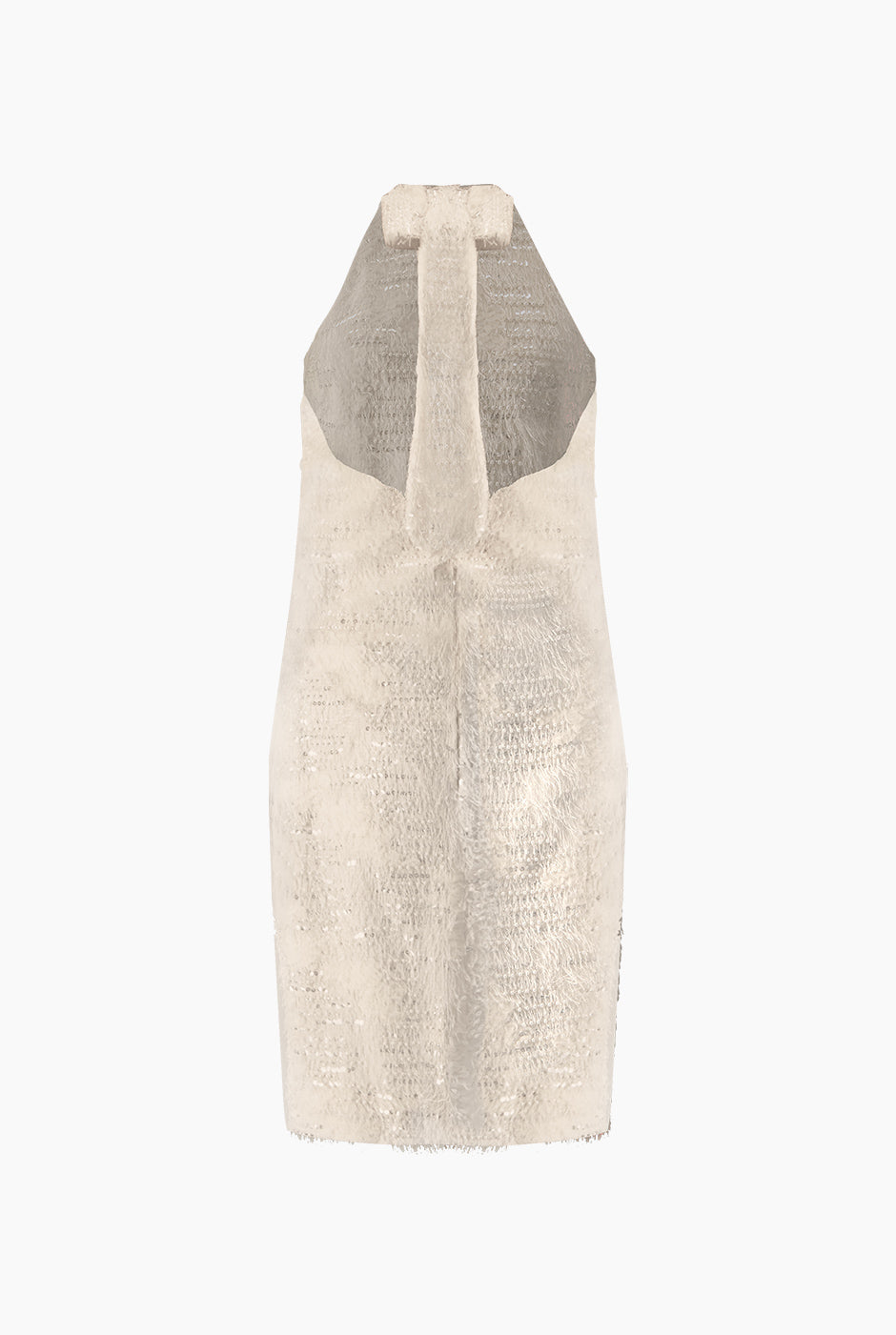 Vestido corto de cuello halter