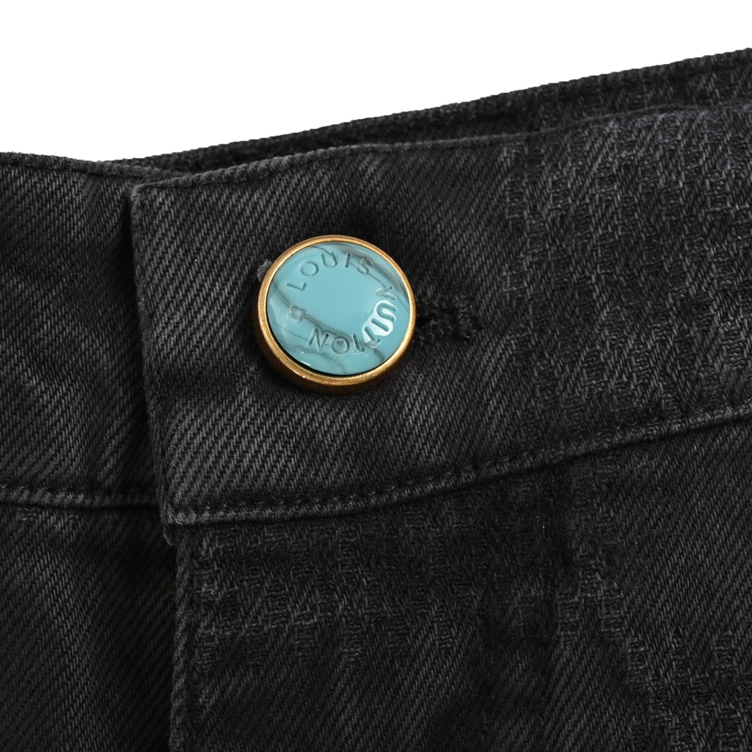 Louis Vuitton 24Fw Checkerboard Cargo Jeans