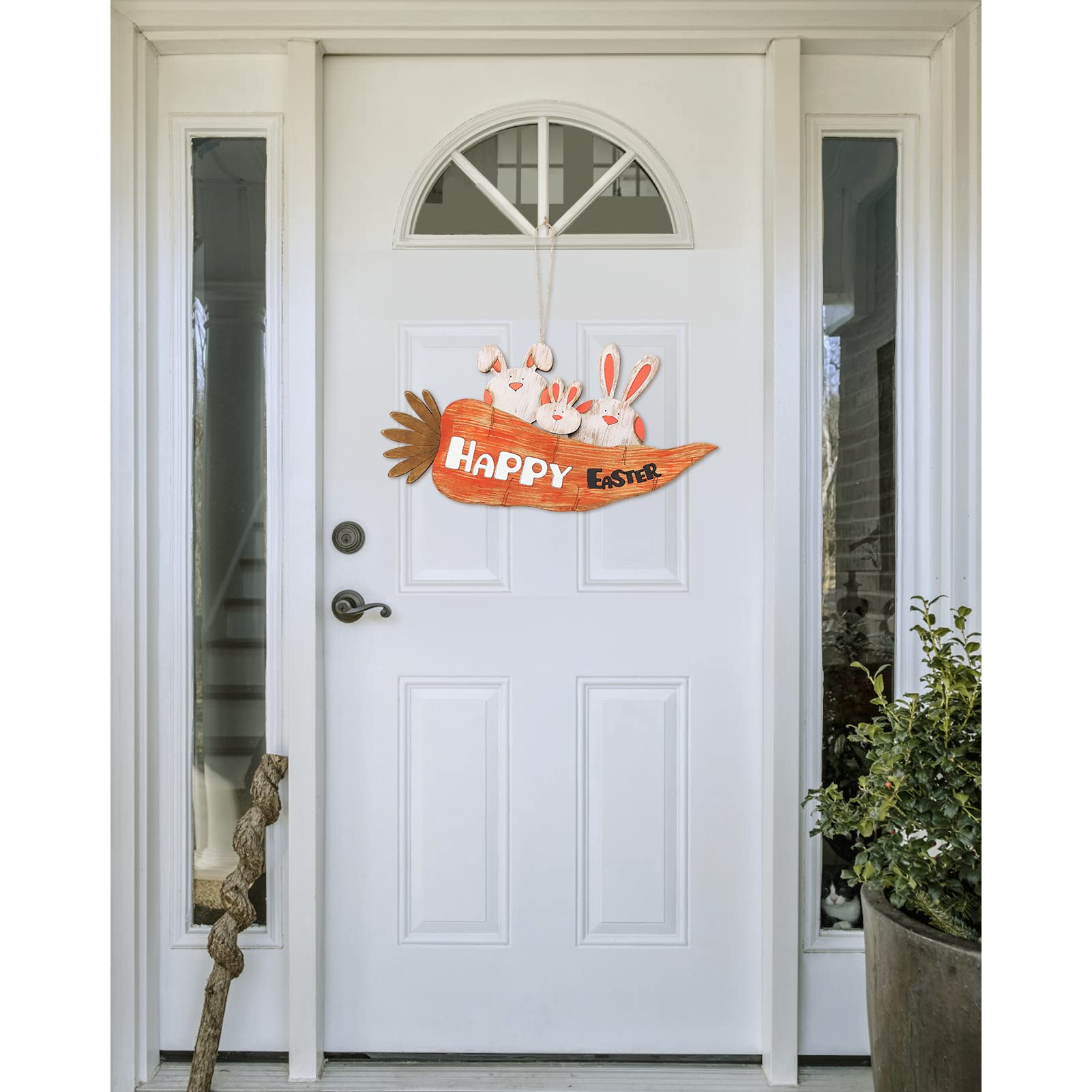 🔥Last Day Promotion-[SAVE 50% OFF]--Happy Easter Bunny Carrot Sign Decoration--BUY 2 GET FREE SHIPPING