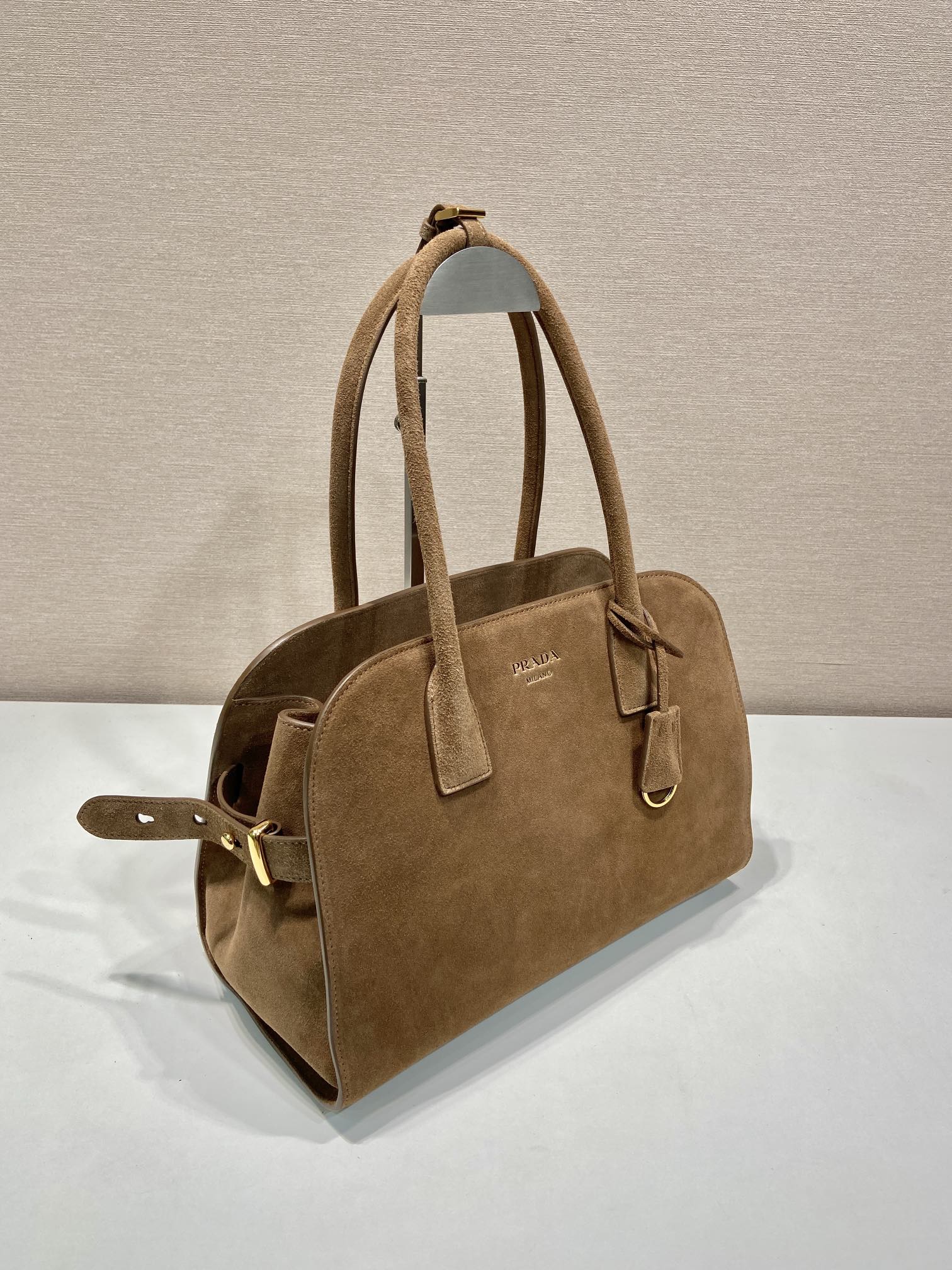 Prada Suede Tote Bag 1BG538