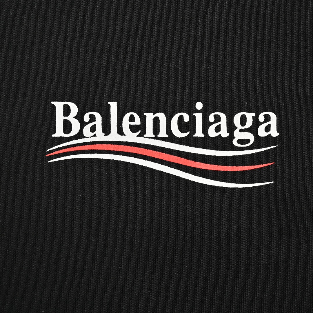 Balenciaga classic cola wave print short sleeves