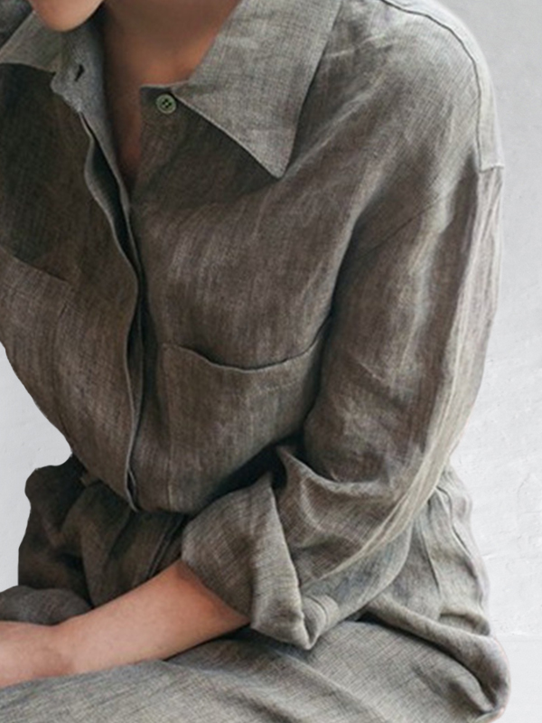 Casual Drawstring Waist Coverall