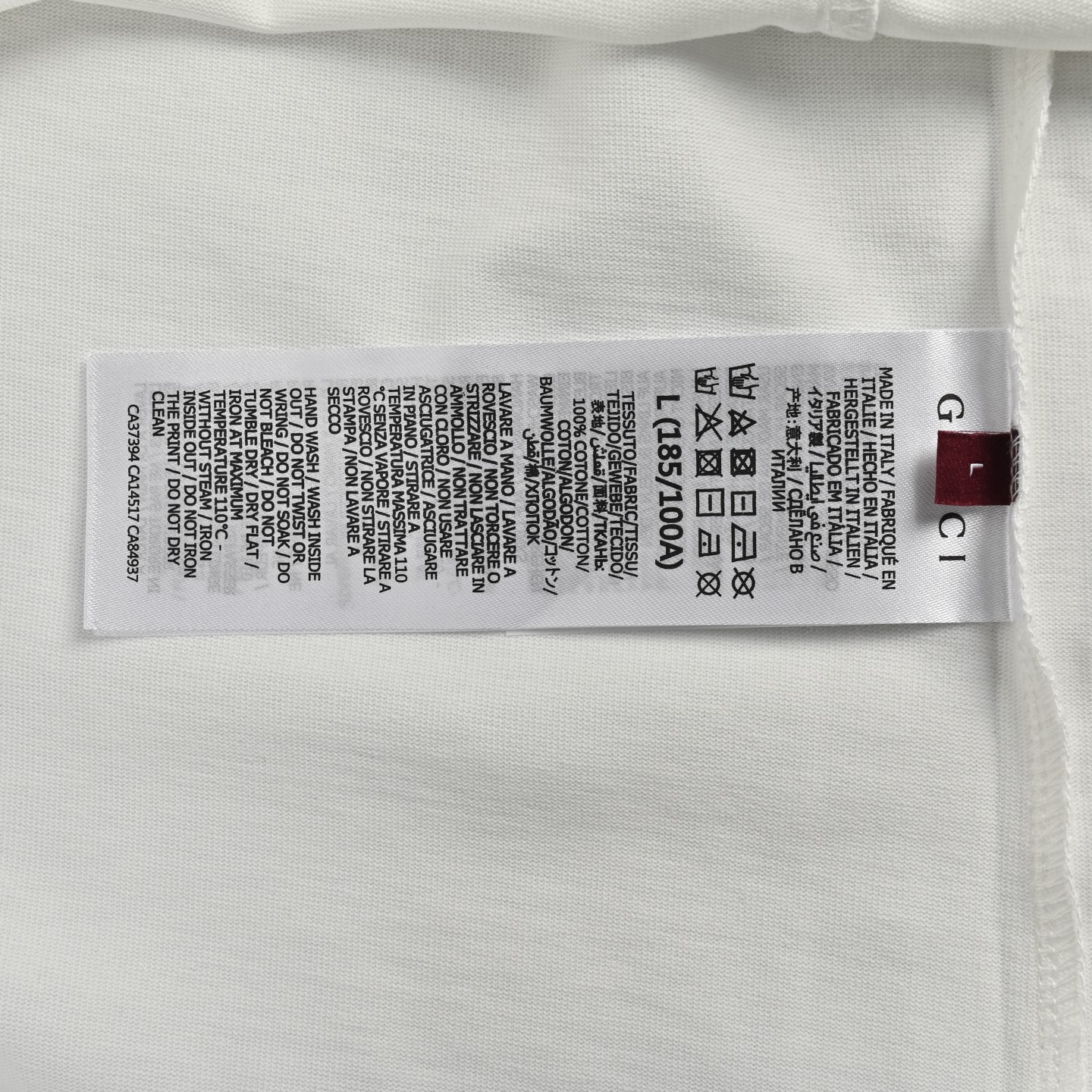 Gucci 25ss 1921 bellboy badge printed short sleeves