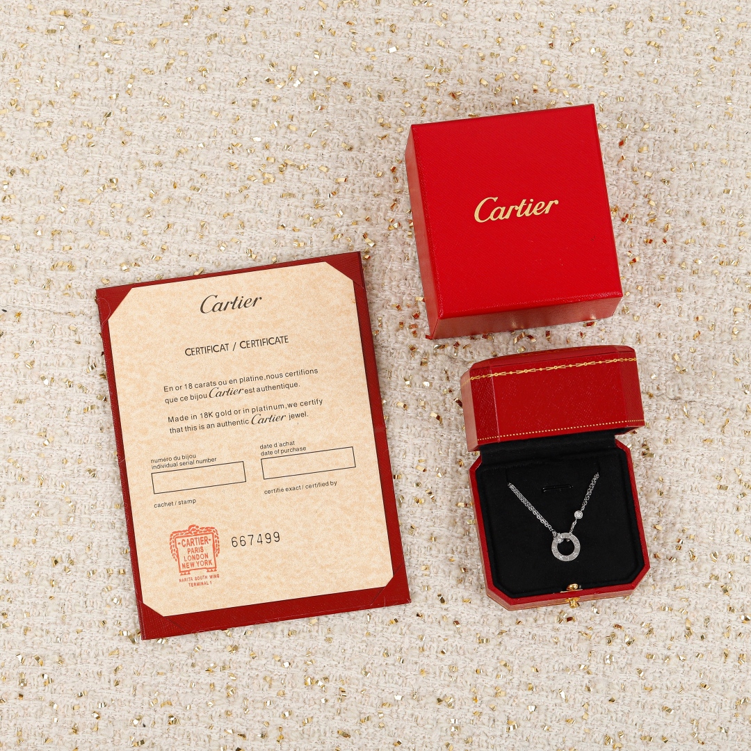 Cartier love series double layer cake necklace