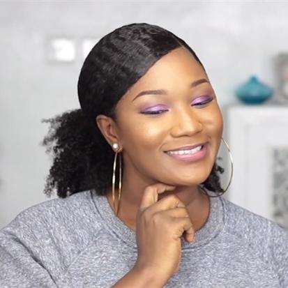 New Ponytail SHORT CURLY LACE FRONT WIG