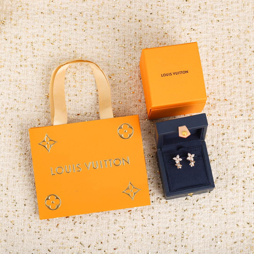 Louis Vuitton Star Blossom Collection Floral Earrings