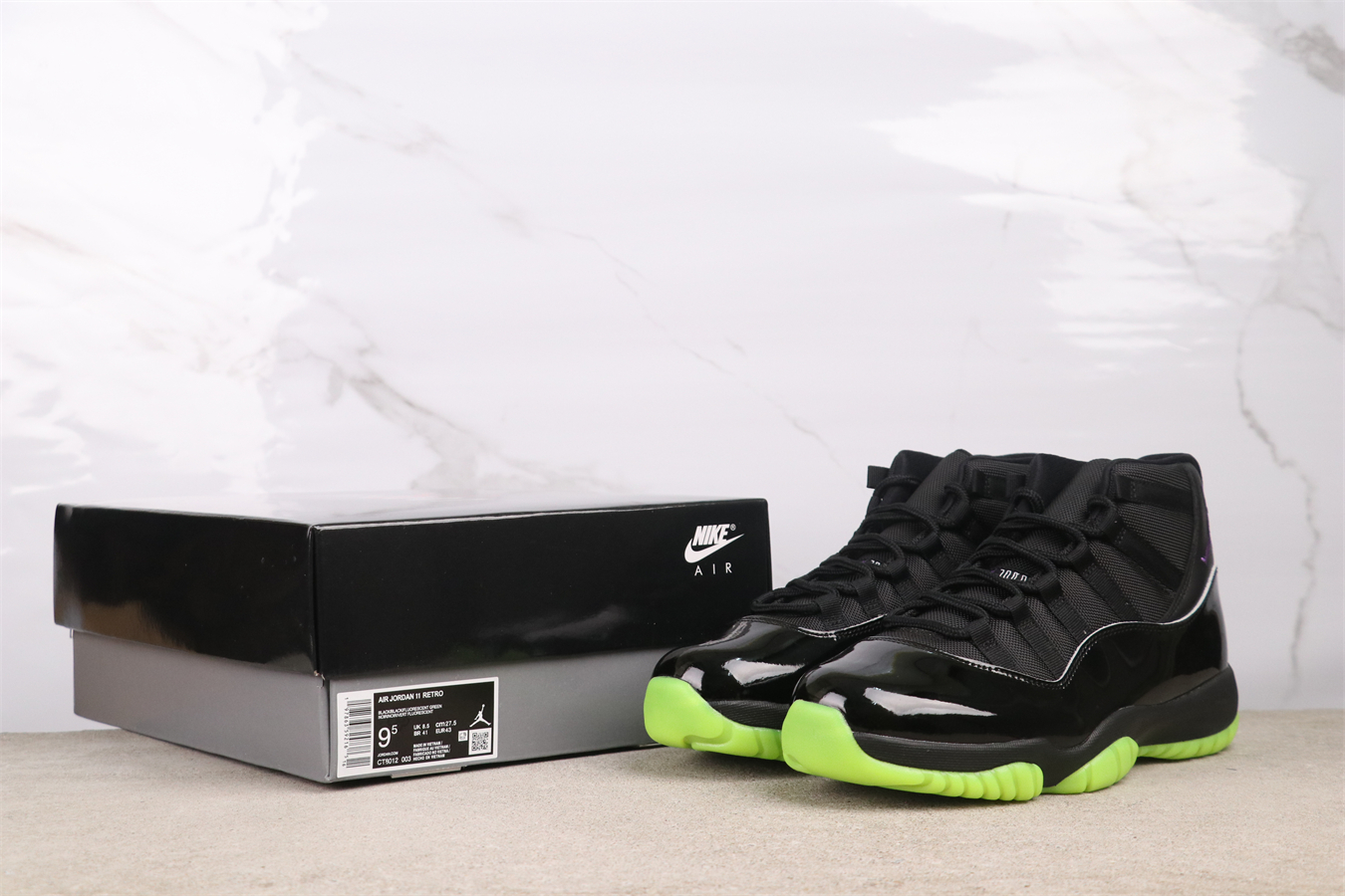 Air Jordan 11 Retro Black Barely Volt CT8012-003