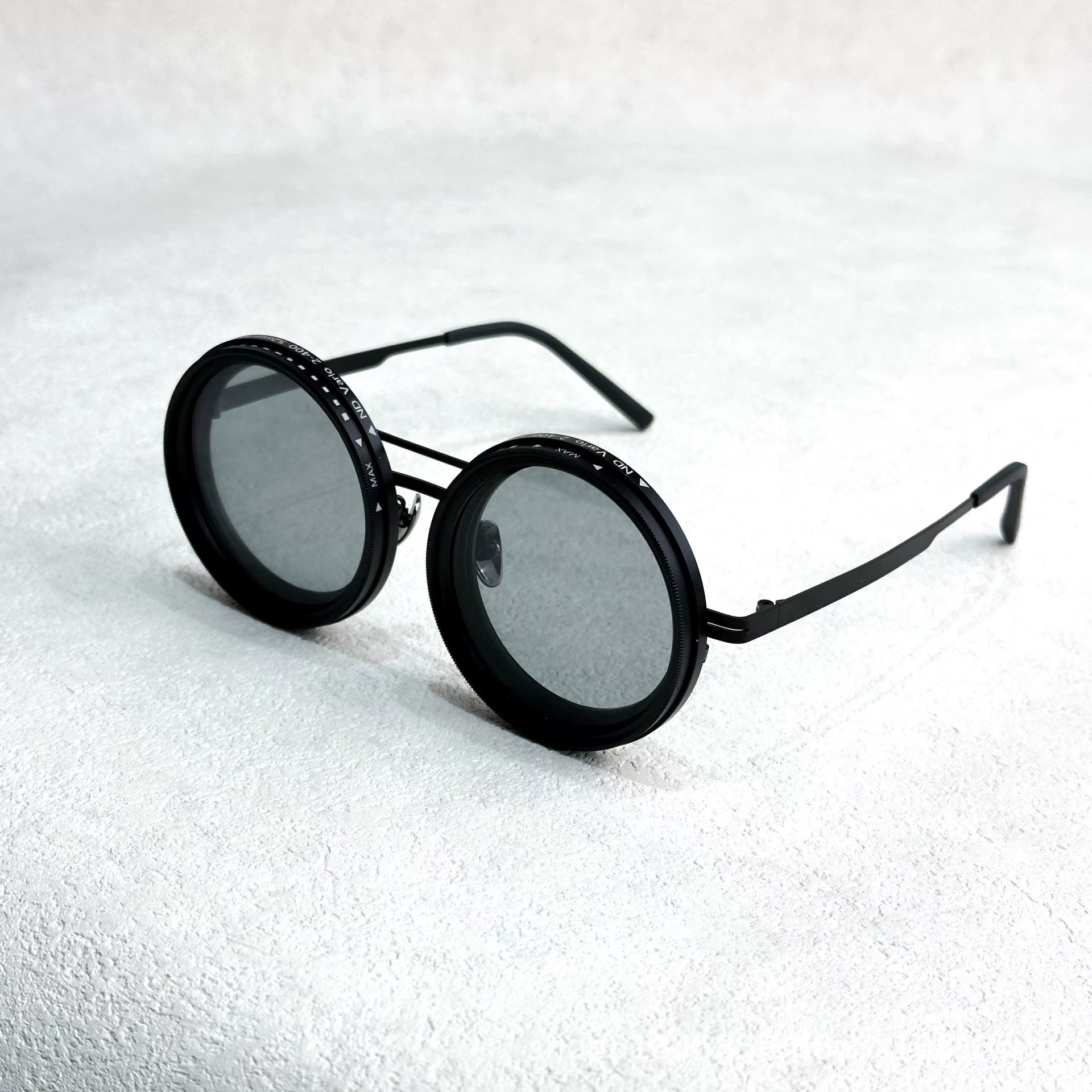 🕶️🕶️1-9 adjustable tint polarized round sunglasses