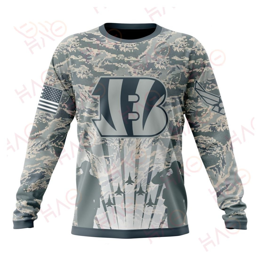 CINCINNATI BENGALS 3D HOODIE US AIR FORCE