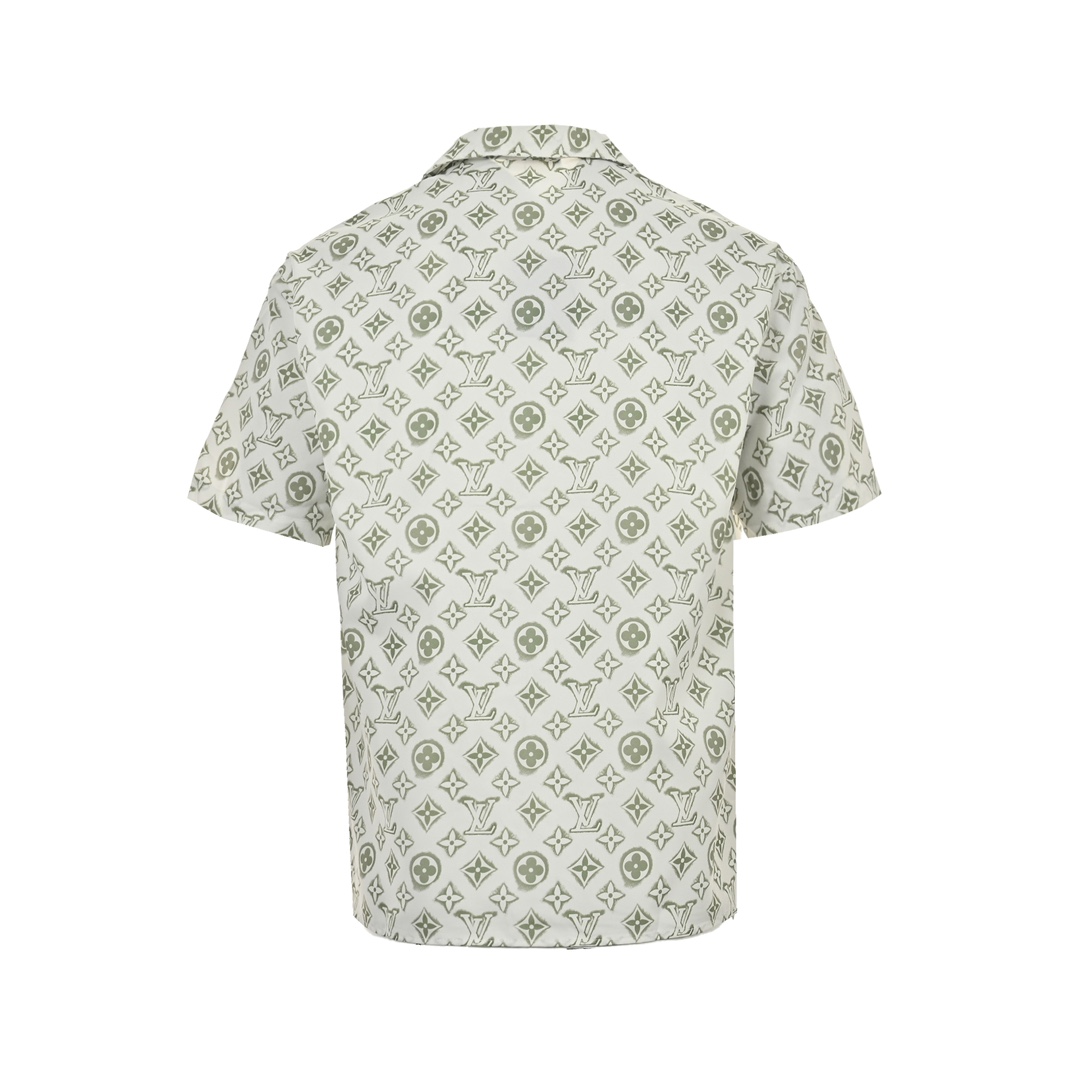 Louis Vuitton 24ss short-sleeved shirt with all-over monogram print