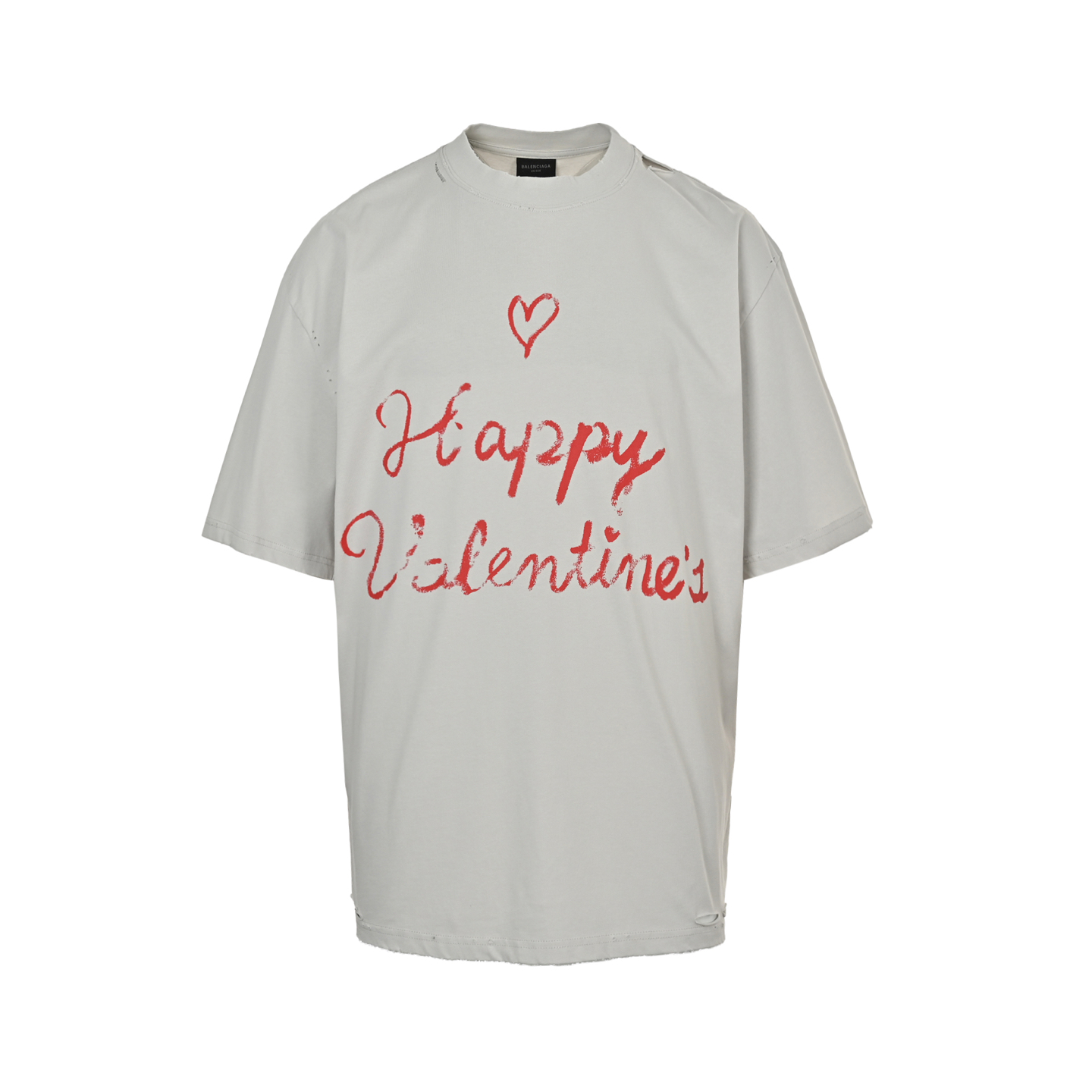 Balenciaga Valentine's Day limited love graffiti short sleeves