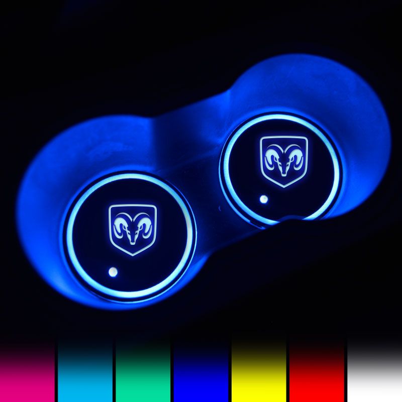 🚗Rainbow Light LED Car Coaster